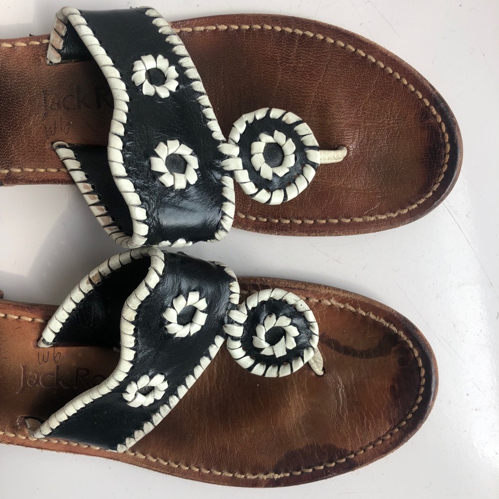 Jack Rogers Black Sandals 9M